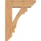 Ekena Millwork Merced Slat Smooth Bracket w/ Offset Brace, Western Red Cedar, 7 1/2"W x 24"D x 32"H BKT0806X24X32MRC06SWR - alternate 3